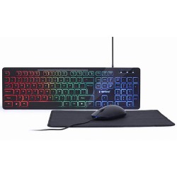 GEMBIRD 3-in-1 WIRED BACKLIGHT DESKTOP SETBLACK GEMBIRD 3-in-1 WIRED BACKLIGHT DESKTOP SETBLACK