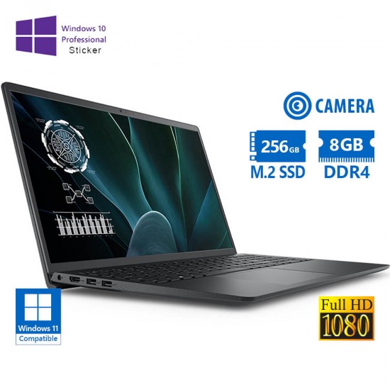 Dell Vostro 15-3510 i5-1135G7/15.6``FHD/8GB DDR4/256GB M.2 SSD/No ODD/Camera/10P Grade A Refurbished