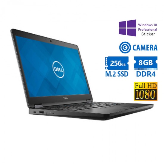 Dell (A-) Latitude 5480 i5-6300U/14\\"FHD/8GB DDR4/256GB M.2 SSD/No ODD/Camera/10P Grade A- Refurbishe Dell (A-) Latitude 5480 i5-6300U/14\\"FHD/8GB DDR4/256GB M.2 SSD/No ODD/Camera/10P Grade A- Refurbishe