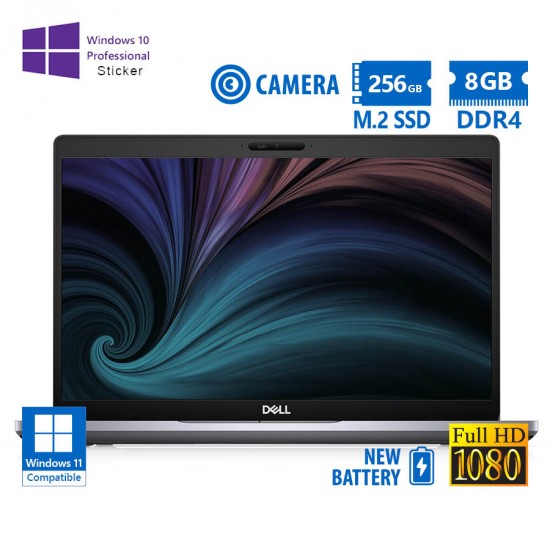 Dell (A-) Latitude 5510 i5-10210U/15.6\\"FHD/8GB DDR4/256GB M.2 SSD/No ODD/Camera/New Battery/10P Grad Dell (A-) Latitude 5510 i5-10210U/15.6\\"FHD/8GB DDR4/256GB M.2 SSD/No ODD/Camera/New Battery/10P Grad