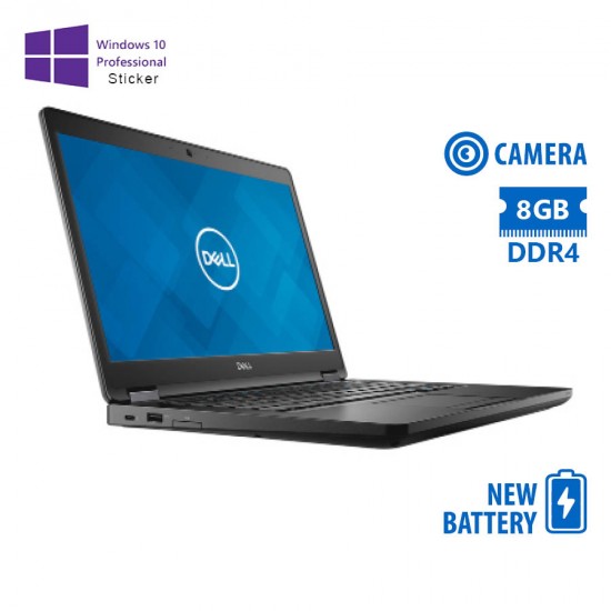 Dell (A-) Latitude 5480 i5-6300U/14\\"/8GB DDR4/500GB/No ODD/Camera/New Battery/10P Grade A- Refurbish Dell (A-) Latitude 5480 i5-6300U/14\\"/8GB DDR4/500GB/No ODD/Camera/New Battery/10P Grade A- Refurbish