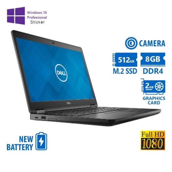 Dell (A-) Latitude 5480 i7-6600U/14\\"FHD/8GB DDR4/512GB M.2 SSD/No ODD/GeForce 930MX (2GB)/Camera/New Dell (A-) Latitude 5480 i7-6600U/14\\"FHD/8GB DDR4/512GB M.2 SSD/No ODD/GeForce 930MX (2GB)/Camera/New