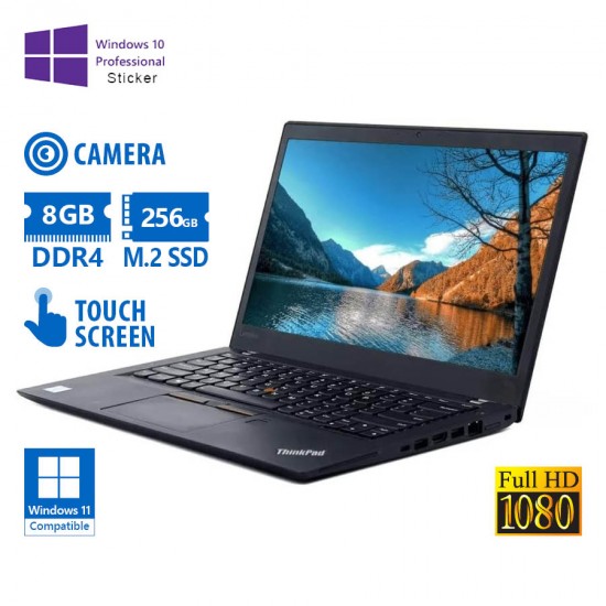 Lenovo (A-) ThinkPad T490s i5-8265U/14\\"FHD Touchscreen/8GB DDR4/256GB M.2 SSD/No ODD/Camera/10P Grad Lenovo (A-) ThinkPad T490s i5-8265U/14\\"FHD Touchscreen/8GB DDR4/256GB M.2 SSD/No ODD/Camera/10P Grad