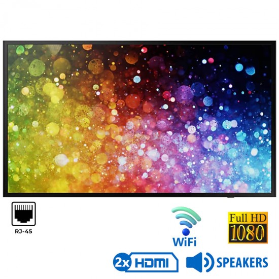 Used Signage Display LH43DBJ WiFi Samsung/43\\"FHD/1920x1080/Black/w/Speakers/DVI-D & 2xHDMI & RJ45