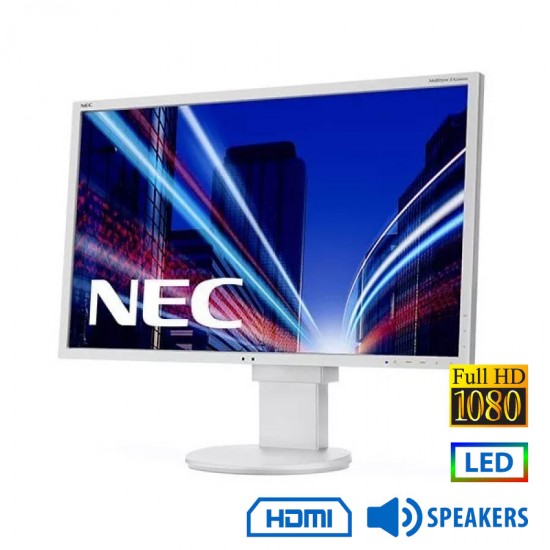 Used Monitor EA243WM LED/Nec/24\\"FHD/1920x1200/Wide/White/w/Speakers/D-SUB & DVI-D & DP & HDMI & USB Used Monitor EA243WM LED/Nec/24\\"FHD/1920x1200/Wide/White/w/Speakers/D-SUB & DVI-D & DP & HDMI & USB