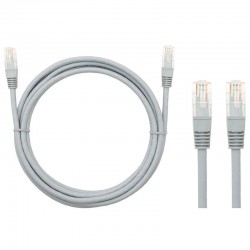 Patch cord UTP 1,0 m γκρι