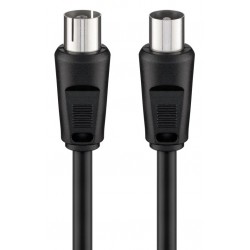 GOOBAY καλώδιο κεραίας αρσενικό σε θηλυκό 11563, <70dB, CCS, 7.5m, μαύρο