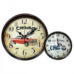 Ρολόι Αντίκα Αυτοκίνητο & Μηχανή ø30cm Homie 322096