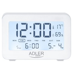 ADLER ALARM CLOCK WHITE