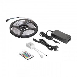 ΤΑΙΝΙΑ LED 5M (καλώδιο LED RGB, τηλεχειρισμός χρώματος, τροφοδοτικό) ΤΑΙΝΙΑ LED 5M (καλώδιο LED RGB, τηλεχειρισμός χρώματος, τροφοδοτικό)