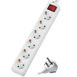 Πολύπριζο με διακόπτη 6 θέσεων 3x1,5mm DMPRO Power Πολύπριζο με διακόπτη 6 θέσεων 3x1,5mm DMPRO Power