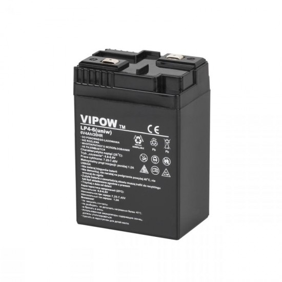 Μπαταρία μολύβδου GEL 6V 4Ah 70x48x100mm Μπαταρία μολύβδου GEL 6V 4Ah 70x48x100mm