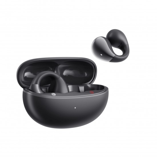 QCY Crossky C30 Black Open Ear TPU Earclip, Bass Enhance Algo. BT 5.4 Dual Connection Earbuds 25h