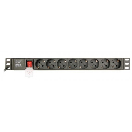 ENERGENIE ΠΟΛΥΜΠΡΙΖΟ 8 ΘΕΣΕΩΝ SCHUKO, RACK MOUNT, 1U, 16A, 3M