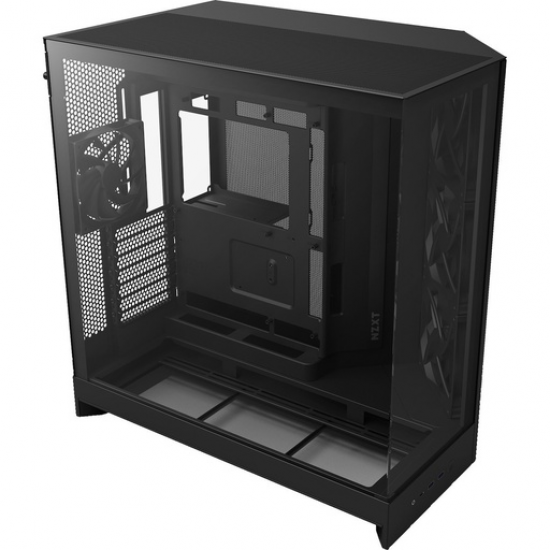NZXT H9 Flow RGB Large Dual-Chamber Mid-Tower ATX Airflow Case Black