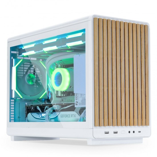 Lian Li DAN Case A3 Wood White - Glass Side Panel - M-ATX All Mesh Steel-Fabric PC Case from Daniel Lian Li DAN Case A3 Wood White - Glass Side Panel - M-ATX All Mesh Steel-Fabric PC Case from Daniel