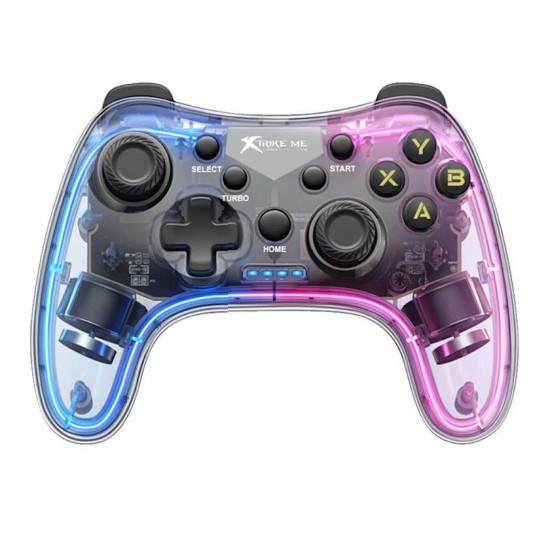 XTRIKE GP-52 GAMING PAD ΔΙΑΦΑΝΟ ΜΕ LED, PS4, IOS, ANDROID, PC