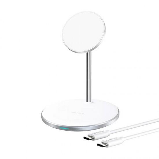 Wireless charger Choetech T581-F with stand (white)