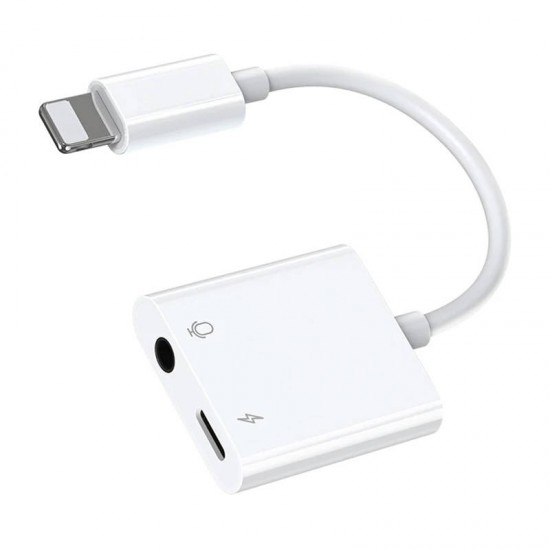 Audio Adapter Lightning / 3.5 mm Joyroom S - Y105 (white) Audio Adapter Lightning / 3.5 mm Joyroom S - Y105 (white)