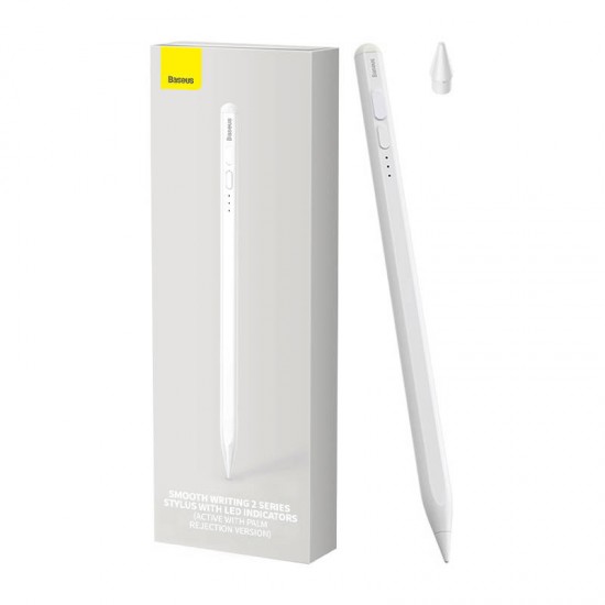 Baseus Ψηφιακή Γραφίδα Αφής Smooth Writing (Active) με Eνδείξεις LED (Λευκό)