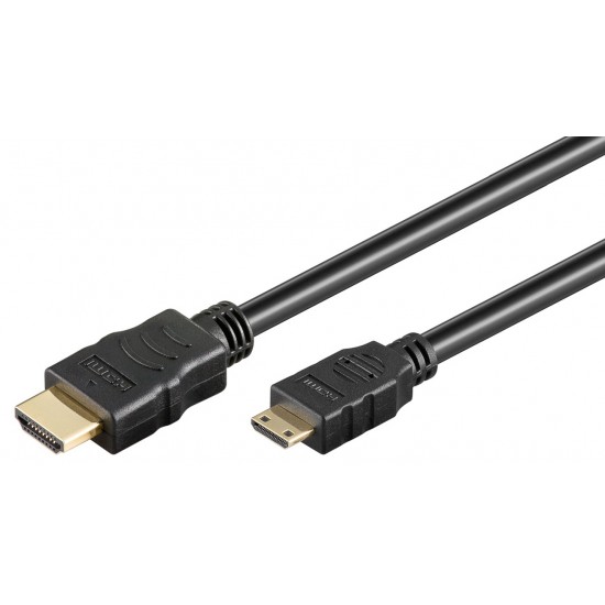 GOOBAY καλώδιο HDMI σε HDMI Mini 31934 με Ethernet, 4K/30Hz, 5m, μαύρο