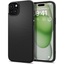 Spigen Liquid Air case for iPhone 15 Plus 6,7" matte black