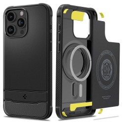 Spigen Rugged Armor Mag Magsafe case for iPhone 15 Pro Max 6,7" matte black Spigen Rugged Armor Mag Magsafe case for iPhone 15 Pro Max 6,7" matte black