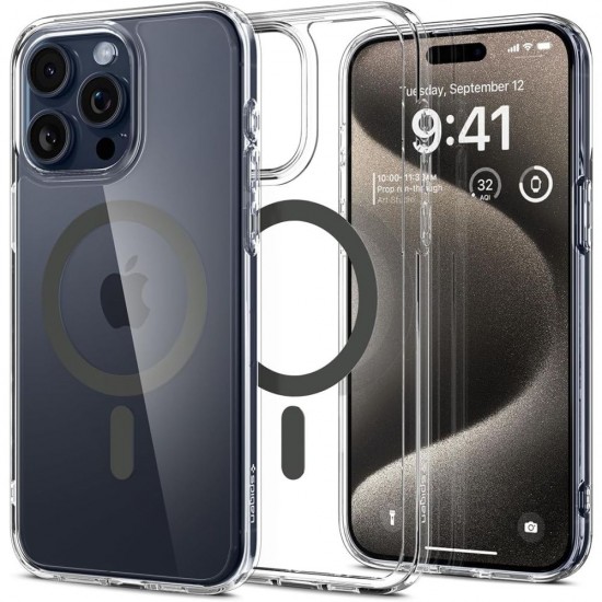 Spigen Ultra Hybrid Magsafe case for iPhone 15 Pro Max 6,7" graphite Spigen Ultra Hybrid Magsafe case for iPhone 15 Pro Max 6,7" graphite