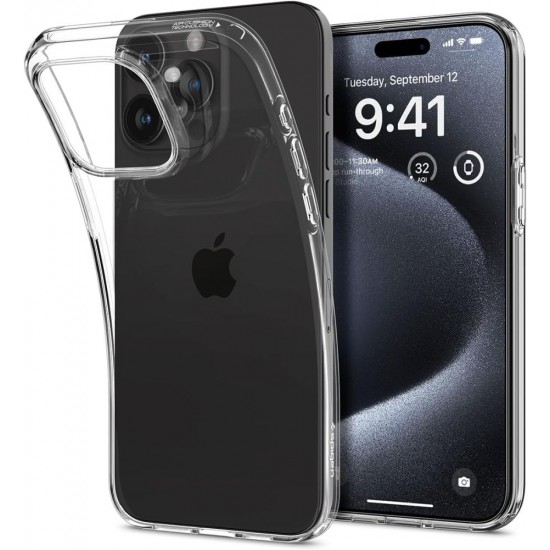 Spigen case Liquid Crystal for iPhone 15 Pro 6,1" Crystal Clear Spigen case Liquid Crystal for iPhone 15 Pro 6,1" Crystal Clear