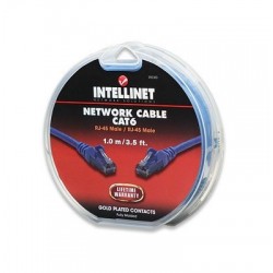 Καλώδιο UTP Cat6 1m μπλε Intellinet