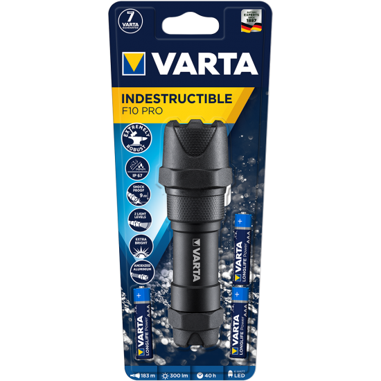 VARTA 18710101421 INDESTRUCTIBLE F10 Pro 3AAA (ΠΕΡΙΛΑΜ)