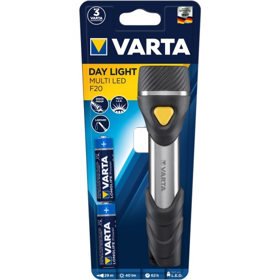 VARTA 16632101421 Day Light Multi LED F20 (2AA ΠΕΡΙΛΑΜ.)