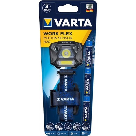 VARTA 18648101421 Work Flex MotionSensor H20 3AAA (ΠΕΡΙΛ)