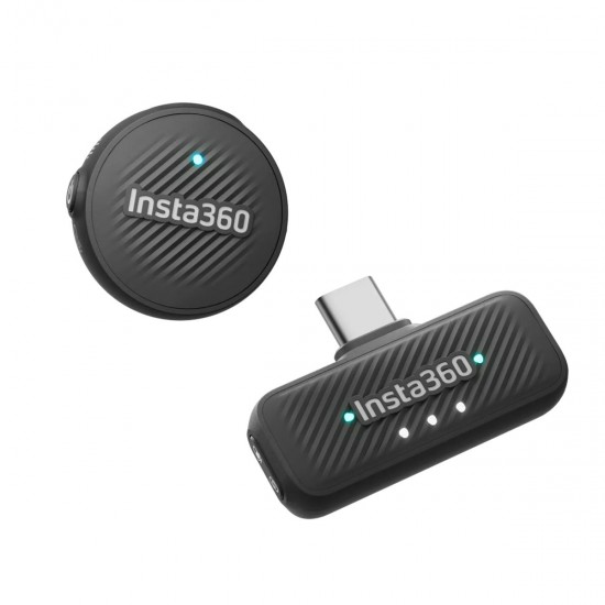 Insta360 Mic Air (1 Transmitter, 1 Reciever) - 10H Battery, 300m wireless range, built-in noise redu Insta360 Mic Air (1 Transmitter, 1 Reciever) - 10H Battery, 300m wireless range, built-in noise redu