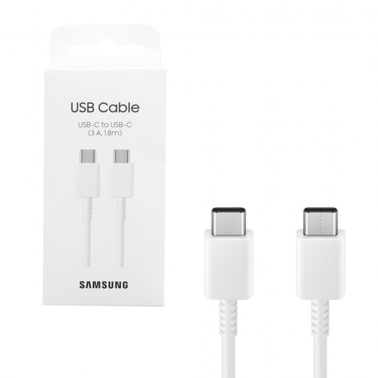 SAMSUNG EP-DX310JWEGEU TAB S8 USB-C TYPE C TO TYPE C ΦΟΡΤΙΣΗ-DATA 3A 1.8m WHITE PACKING OR