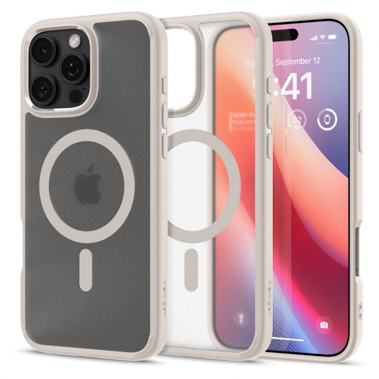 Spigen Ultra Hybrid Mag Magsafe case for iPhone 16 Pro Max 6,9" frost natural titanium Spigen Ultra Hybrid Mag Magsafe case for iPhone 16 Pro Max 6,9" frost natural titanium