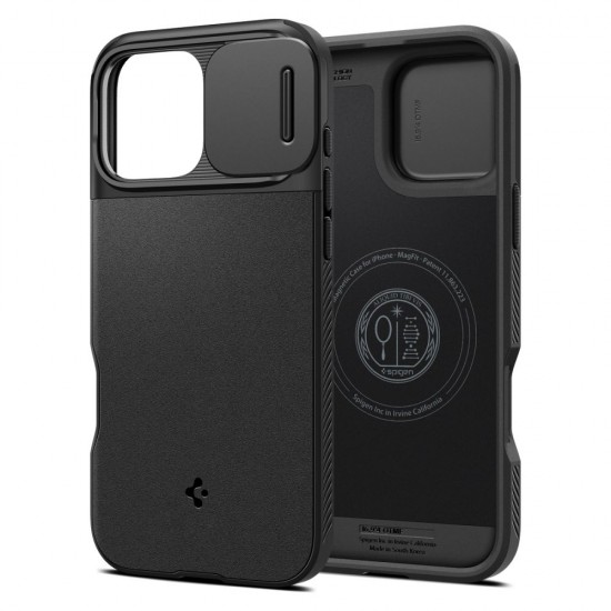 Spigen Optik Armor Mag Magsafe case for iPhone 16 Pro 6,3" black Spigen Optik Armor Mag Magsafe case for iPhone 16 Pro 6,3" black