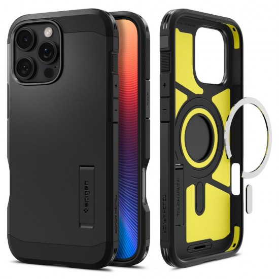 Spigen Tough Armor Mag Magsafe case for iPhone 16 Pro 6,3" black Spigen Tough Armor Mag Magsafe case for iPhone 16 Pro 6,3" black