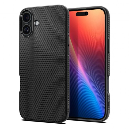 Spigen Liquid Air case for iPhone 16 6,1" matte black Spigen Liquid Air case for iPhone 16 6,1" matte black