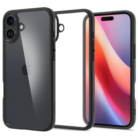 Spigen Ultra Hybrid case for iPhone 16 6,1" matte black Spigen Ultra Hybrid case for iPhone 16 6,1" matte black