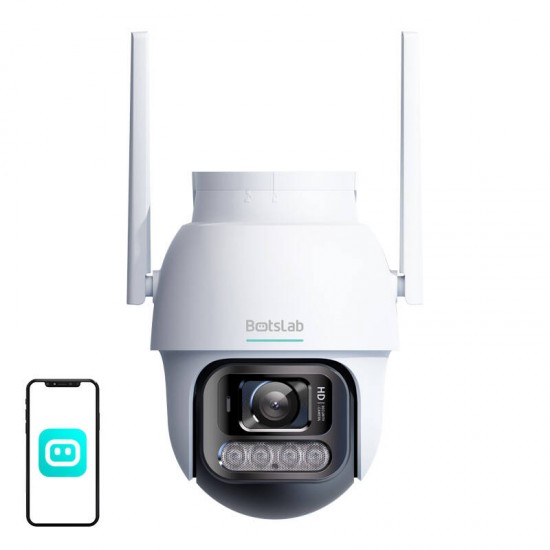 Botslab Κάμερα Εξωτερικής Παρακολούθησης PT W311 Wi-Fi 3MP (Λευκό) Botslab Κάμερα Εξωτερικής Παρακολούθησης PT W311 Wi-Fi 3MP (Λευκό)
