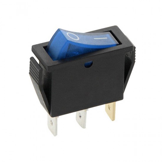 Διακόπτης Κούνια ON-OFF 250V με Λαμπάκι Μπλε Διακόπτης Κούνια ON-OFF 250V με Λαμπάκι Μπλε