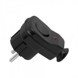 Σουκο Φις Γωνία με Διακόπτη Μαύρο