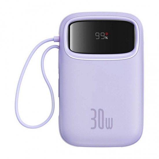 Baseus QPow 2 10000mAh 30W 2xUSB-C powerbank (purple) Baseus QPow 2 10000mAh 30W 2xUSB-C powerbank (purple)