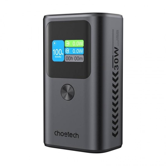 Τράπεζα ενέργειας Choetech B701 10000mAh PD30W (γκρι) Τράπεζα ενέργειας Choetech B701 10000mAh PD30W (γκρι)