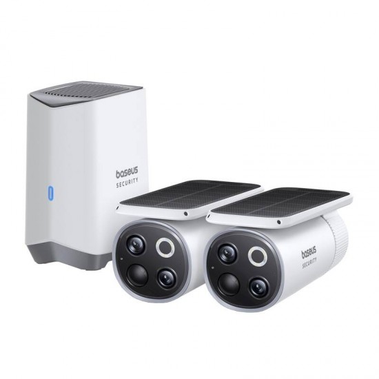 Baseus S1 Pro 3K Διπλή εξωτερική κάμερα (λευκό) Baseus S1 Pro 3K Διπλή εξωτερική κάμερα (λευκό)