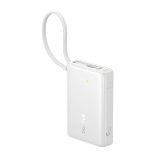 Powerbank Baseus PicoGo Ψηφιακή οθόνη 10000mAh 45W (biały)