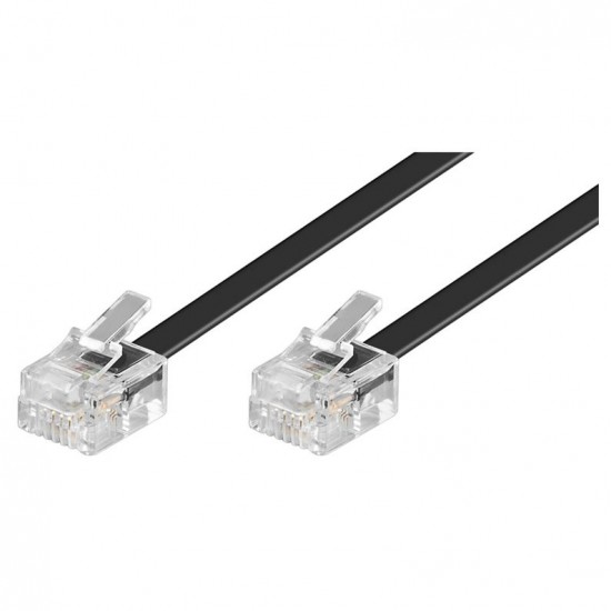 GOOBAY καλώδιο τηλεφώνου 50320, RJ11 6P4C, CCA, 15m, μαύρο GOOBAY καλώδιο τηλεφώνου 50320, RJ11 6P4C, CCA, 15m, μαύρο