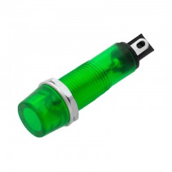 Λαμπάκι 6mm 230V Πράσινο Λαμπάκι 6mm 230V Πράσινο