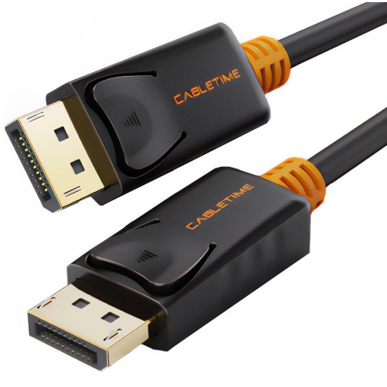 CABLETIME καλώδιο DisplayPort CT-01G, 4K/60Hz, 3m, μαύρο CABLETIME καλώδιο DisplayPort CT-01G, 4K/60Hz, 3m, μαύρο